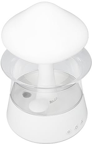 Regen Wolke Luftbefeuchter Wassertropfen, 300ml Pilz Regen Diffusor mit Super Silent, 7 Farben, mehrere Arbeitsmodi, Wolke Luftbefeuchter Regentropfen für Schlafen entspannend