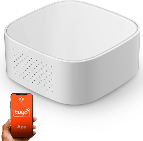 Extralink Smart Life Multi-function Gateway, Control remoto inalámbrico Gateway para casa inteligente, Smart Bluetooth Zigbee Hub WiFi, compatible con Tuya App Smart Home timbre, alarma, luz nocturna