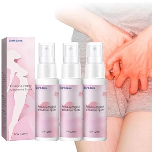 Intim Deo Damen, Intimdeodorant, Intim-Deo-Dorant-Spray Für Frauen, Intimbereich-Spray Für Frauen, Geruchsschutz-Intimbereich-Spray, Kräuterextrakt-Intimspray Zur Geruchs- Und Juckreizlinderung (3PC)