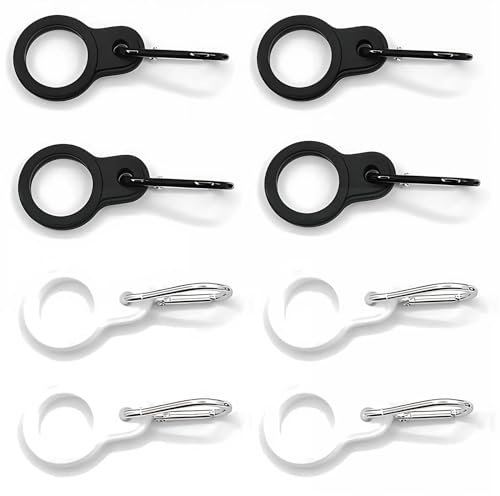 SWYSGS 8pcs Mousqueton Porte Bouteille, Boucle de Bouteille d'eau Portable en Silicone, Mousqueton Gourde, Mousqueton Porte-clés, Crochet Bouteille d'eau Portable pour Camping, Voyage