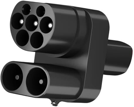 DELURA CCS2 Zu NACS AC + DC Adapter Fit Elektrofahrzeug Auto EV Ladegerät Stecker CCS2 for Auto Adapter Praktisches E-Ladegerät