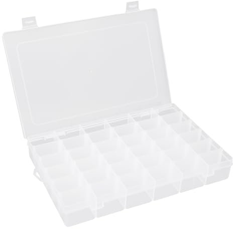 Sortierbox,Sortierboxen Für Kleinteile,36 Raster Setzkasten,Kleinteile Organizer,Kleinteilebox,Schraubenbox Aufbewahrung,Aufbewahrungsbox Mit Fächern,Perlen Foto Loom Bänder Schmuck Organizer