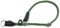 Aiminto Braided Rope Collar, Training Dog Collar, Round Martingale Collar, Slip Collar with Adjustable stopper and Slidable Stop Ring - Ideal for Medium Dogs (M(1/3) - 18 Long, Dark Green)