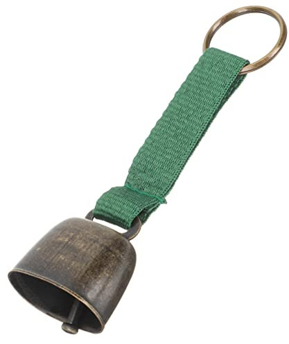 OUNONA Wanderalarmglocke Metall Glocke Hängend Outdoor Tierwarnung Kompakt Leicht Mit Band Für Wandern Und Mountainbike