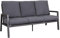 Gardissimo 3-Siter Gartenbank Ontario, inkl. Auflagen, Aluminium Textilen