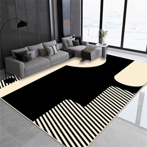 GX-YJX Tapis De Jeu Bebe Tapis Carreaux De Ciment Tapis Beige pour Studio, Tapis antidérapant pour Salon Moderne Terrasse 90X200CM