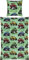 REDBEST Kinder-Bettwäsche Renforcé grün Größe 1x 135x200 cm + 1x 80x80 cm