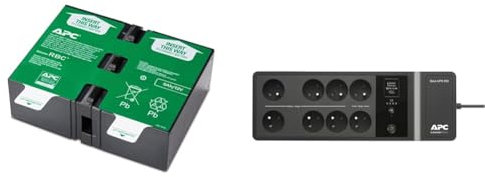 APC APCRBC124 Batterie de Remplacement pour Onduleur APC – BR1200GI, BR1200G-FR, BR1500GI, BR1500G-FR & Back-UPS Essential BE850G2-FR - Onduleur parafoudre avec Batterie de Secours de 850VA