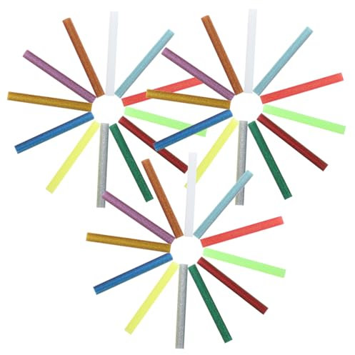BEBEMOKO 36 Stück Heißklebestifte zum Basteln, bunte Heißklebestifte für Heimwerkerbedarf und Bastelarbeiten