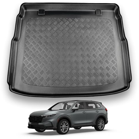 NOMAD Boot Liner Mat for Honda CR-V 2023+ | [Adjustable boot floor in raised position], Tailored PE Car Boot Protector Tray, Waterproof Raised Edge Trunk Mat