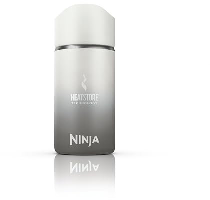Ninja 300 ml Sip Perfect Trinkflasche für Heißgetränke, BPA-frei, spülmaschinenfest, Thermosflasche, Weiß, DW1203EUUKWH
