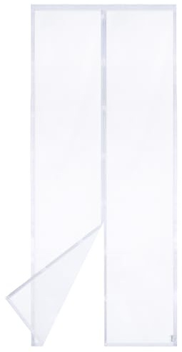 Apalus VP Fliegengitter Tür, Magnet Insektenschutz Balkontür 95x210 cm, 2 x Langlebiger als der Apalus Klassiker, Katzenkrallen Sicher, Stärkere Magneten, 3.8 cm Breites Klettband, Nicht Kürzbar