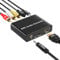 HDMI ARC Audio Extraktor,192KHz DAC Wandler mit Digital Optical TOSLINK SPDIF/Coaxial and Analog 3.5mm L/R Stereo Koaxial SPDIF Audio Adapter mit HDTV Soundbar Amplifier