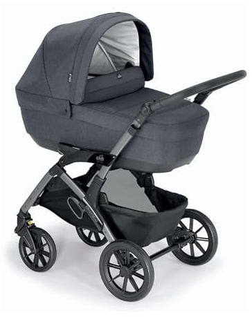 3in1 Kombi-Kinderwagen Dinamico Smart | Mehr Farben verfügbar | inkl. Zubehör, Farbe:Anthrazit