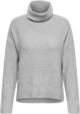 ONLY Damen Onlarizona Ls Sequins Rollneck Pull KNT Onlarizona Ls Sequins Rollneck Pull KNT (1er Pack)