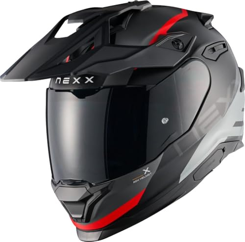 NEXX Y.TRAVL Quest Endurohelm XL in rot/schwarz