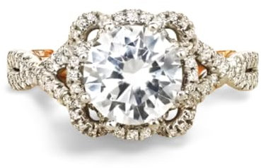 Ringe Ring Schmuck Frauen Männer wunderschöne Roségold -Farbe Kreuz für weiße Steinschmuckparty