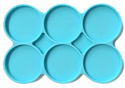 Cup Mat Resin Molds Silicone Agate Molds for Making Resin Cup Mats Home Decoration Craft Art Easter Egg Chocolate with Hammer