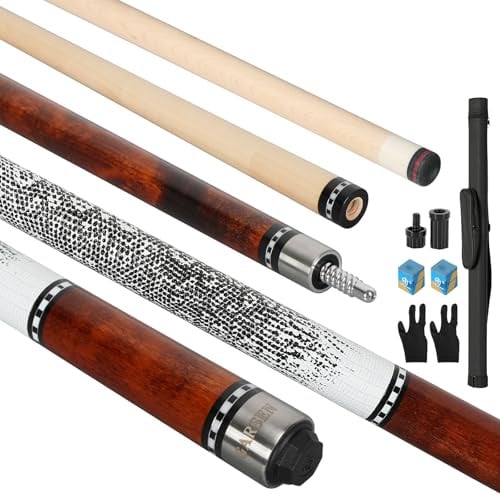 GARSEN Stecca da Biliardo da 147,3 cm, 510,3 g, 538,6 g, 567 g, 595,3 g, 4 Pezzi