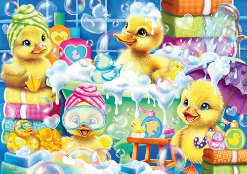 Ravensburger Scrub a Dub Duckies 35 Piece Kids Jigsaw Puzzle – Fun Bath Time Duck Puzzle for Children 4+ – Educational Toy for Problem Solving & Fine Motor Skills