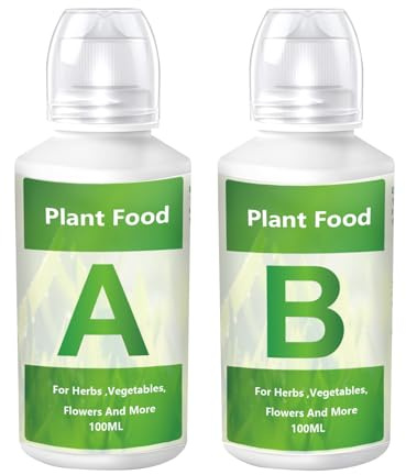 Fertilizzante Idroponico Liquido A e B - Nutrienti Completi per Coltivazione Indoor | Per Tutte le Fasi di Crescita (Vegetativa e Fioritura) | Ideale per Pomodori, Lattughe, Erbe Aromatiche e Piante d