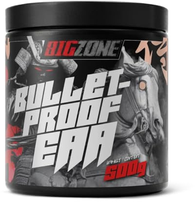 Big-Zone Bulletproof EAA's EAA Essentielle Aminosäuren | Für Muskel und Gewebe - Bodybuilding - Extrem Lecker | 500g Pulver (Erdbeer Kiwi)