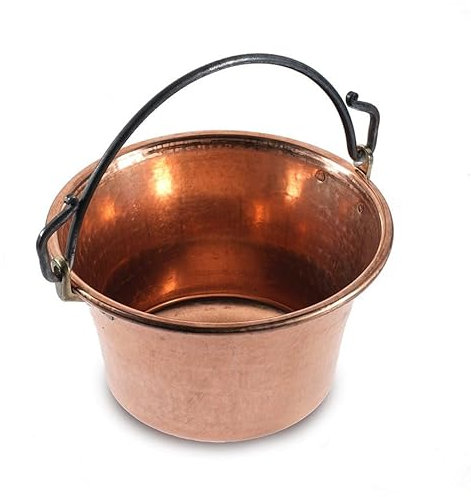 CREARTISTIC PENTOLA TRENTINA IN RAME 30 CM, BRONZE, SENZA FINITURA, CON COPERCOLO