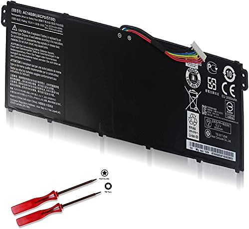 AC14B8K KT.0040G.004 Laptop Batteria Compatible with Acer Chromebook 11 13 CB3-111 CB3-511 CB3-531 CB5-311 CB5-571 CB5-571-C1DZ Aspire V3-371 V3-111 R3-131T E3-111 ES1 ES1-512 ES1-111 ES1-531 ES1-520