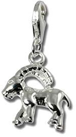 SilberDream Charm Anhänger Steinbock Sternzeichen 925 Echt Silber D3FC7101