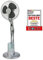 ProfiCare PC-VL 3069 LV Ventilateur sur pied avec brumisation d'eau à 3 niveaux et télécommande multifonction, humidificateur avec minuterie électronique, oscillant, en acier inoxydable
