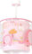 Dalber Lampe kinderzimmer, kinderlampe Pendelleuchte Hängelampe, Deckenleuchte Kinder, Deckenlampe kinderzimmer Little Elephant Elefant Tiere Rose, 61332S, E27