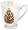 Ambiente Porzellan Becher ca. 250ml für Kaffee oder tee Herbst winter weihnachten Christmas X-Mas Tree Cream
