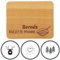 HOFMEISTER® Raclette Untersetzer aus Kirschholz mit Gravur des Namens und Wunschmotivs, Geschenk oder Mitbrinsel für Silvester und Weihnachten, 10 cm, rechteckig, geölt, aus Holz