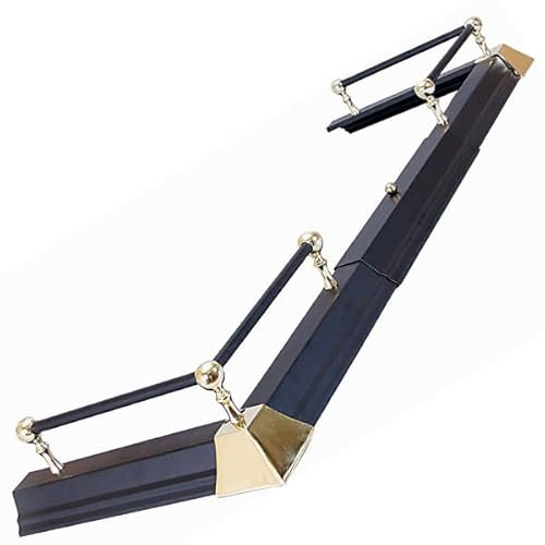 Hearth Fender - Six Ball Black and Brass - 3 Piece