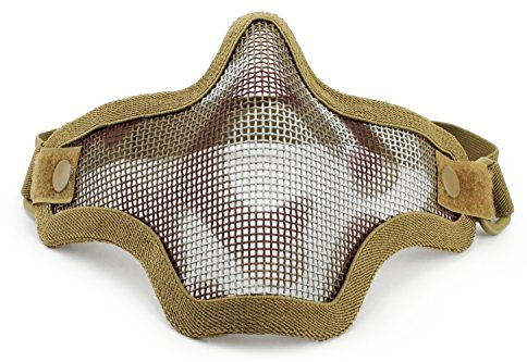 Airsoft Maske Taktische Gesichtsmaske Tactical Metal Mesh Maske Paintball Gesichtsschutz für Halloween Film Requisiten Cosplay
