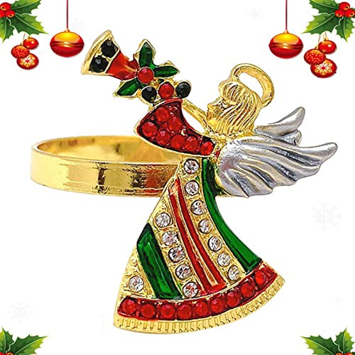 Serviettenringe für Weihnachten, Engel-Serviettenringe, Halter für Weihnachten, Esstisch, Tischdekoration für Zuhause, Esszimmer, Hochzeitsdekoration