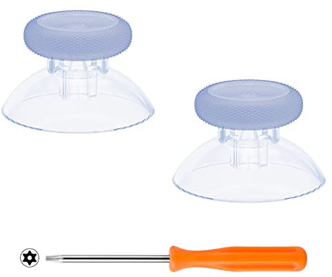 eXtremeRate Analogici Ricambio per Xbox Series X S Controller, Levette Analogiche Thumbstick per Xbox One S X Standard Elite Joystick-Trasparente Blu Ghiacciaio