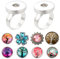 SUNNYCLUE 1 Schachtel Fingerring Herstellungszubehör Ringe Blanko Verstellbare Fingerring Rohlinge Strass Druckknopf Austauschbar Eule Baum Des Lebens Glas Cabochons Für Schmuckherstellung Kit Erwachs
