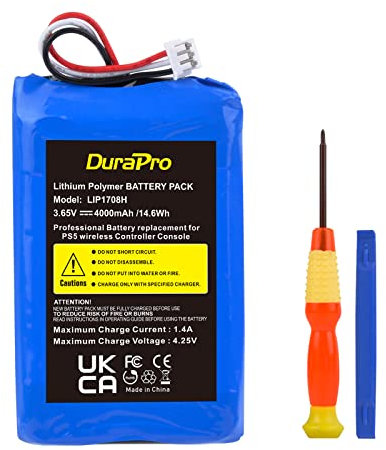 DuraPro 4000mAh LIP1078 Akku für Sony PS5 Playstation 5 DualSense Wireless Controller