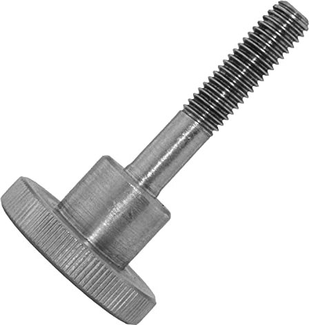 Techtanium Rändelschrauben M4 x 25 mm [hohe Form] aus Edelstahl A1 (5 Stück) | Daumenschrauben | Handradschrauben | DIN 464