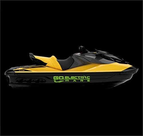 DualColorStampe Aufkleber kompatibel mit Sea Doo Sticker Elektro-Motorrad Go Electric Meer Farbe wählbar Artikelnummer: M0288 (Grün FLUO)