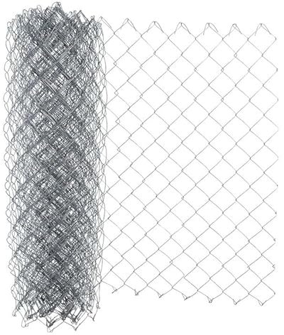Garmix Maschendrahtzaun Viereckgeflecht Gartenzaun Maschendraht Verzinkt 60x60mm 1,8m (15m 100cm)