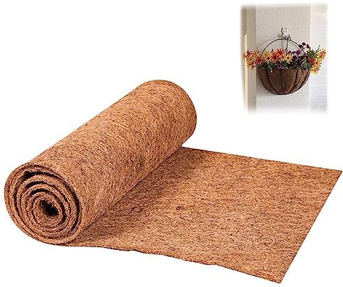 Molbory 40 x 200 cm Kokosmatte Pflanzen, Kokosmatte Meterware,Kokosmatte Pflanzen Winterschutz, Unkrautschutz, Kokos Teppich für Tiere