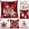 Tatuo 6 Stück Weihnachten Kissenbezüge Feiertag Polsterbezüge Zierkissenbezüge für Sofa Couch Büro Schlafzimmer Dekoration (Warmer Stil, 20 x 20 Zoll)
