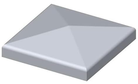 BAUER - 10x Pfostendeckel mit Flansch VA