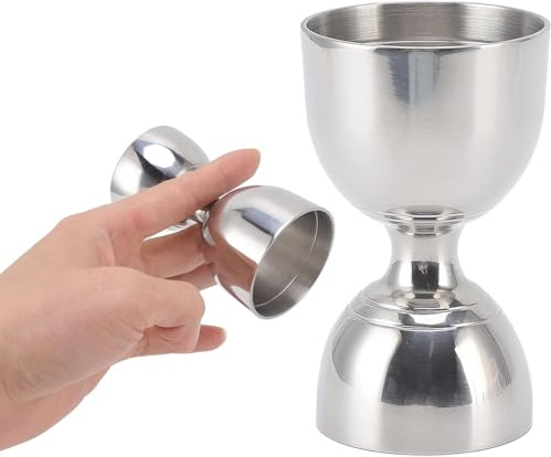 Leopacat Spirit Measure,Stainless Steel Jigger,Shot Measuring Cup 60/30ML,Wide Opening Double Sided Measure Cup for Bartending,Bartender Jigger for Bar Home Party Wine Cocktail Drink Shaker
