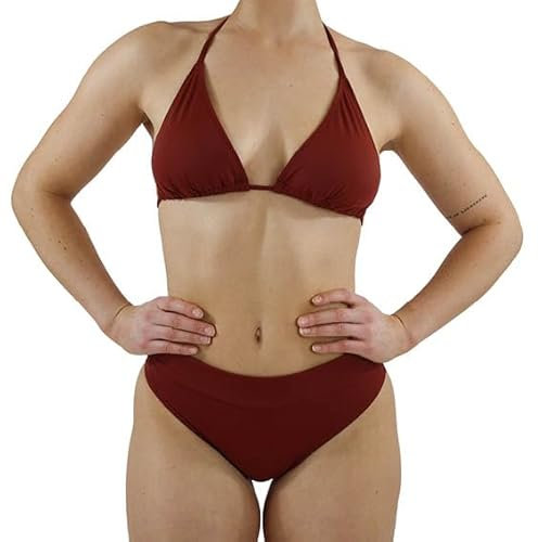 MYLILY Bikini Damen Triangel Set Rot | Triangel Bikini Damen | Bademode Damen | Bikini Damen | Bikini Damen Set sexy