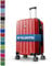 MY TRAVEL BAG Hartschalen-Koffer Trolley ABS Reisekoffer 4 Zwillingsrollen (Handgepäck-Mittel-Groß-Set) + 5cm Dehnungsfuge (Rot, Großer Koffer (75cm))
