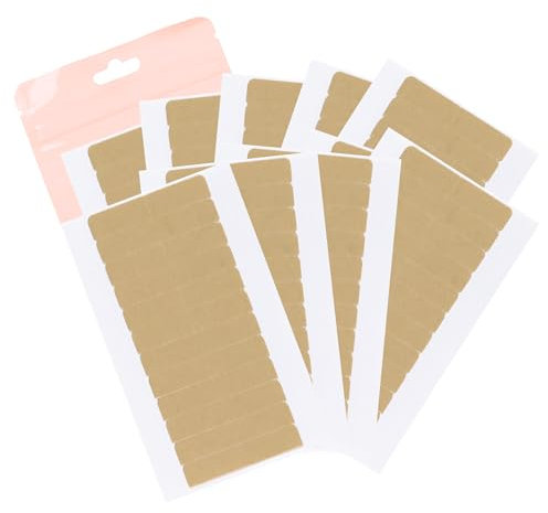 GOO GOO Hair Extensions Tape Tabs Double Sided Adhesive Replacement Professional Strong No-Residue Tape for Extensions Human Hair, 120pcs 1.60.3inch per piece