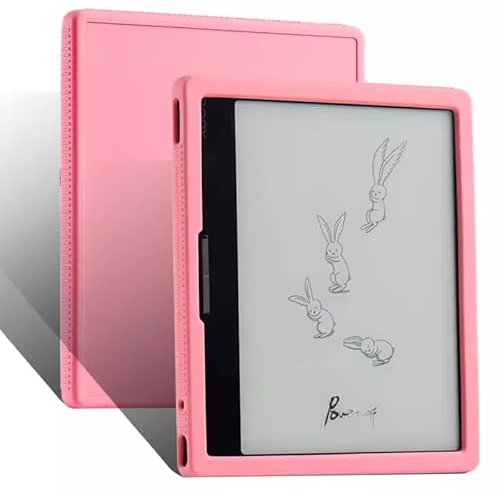 INSOLKIDON Compatible con BIGME B751C /B751 7-Inch Tablet Funda Protectora de Silicona Bumper Protección Carcasa con Soporte Función (Rosa)